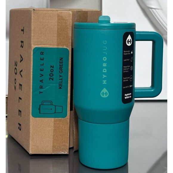 HydroJug 20oz "KELLY GREEN" Traveler - Picture 3 of 6